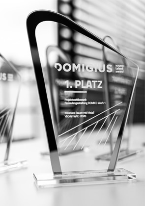 Trophäe DOMICO-Titelbild young-talent-award-Domigius-2026